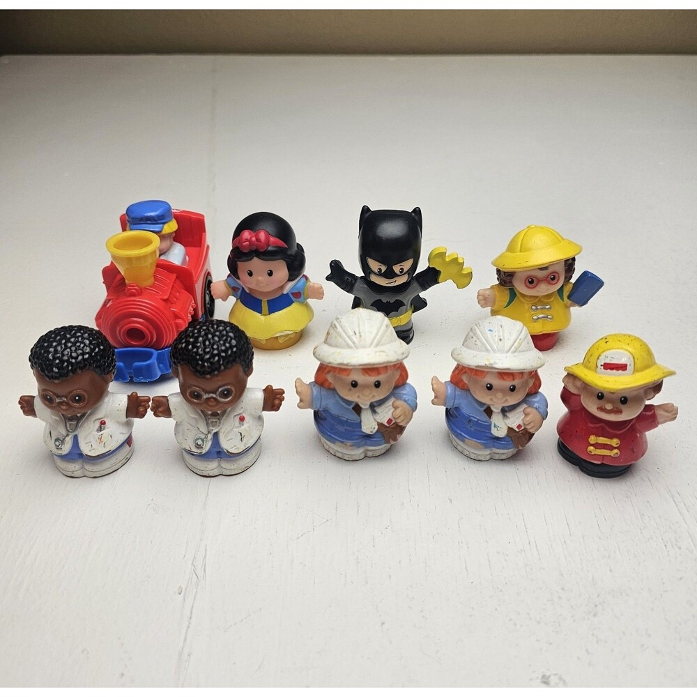 Fisher-Price Little People Figure Lot of 9 Train and Character Figures